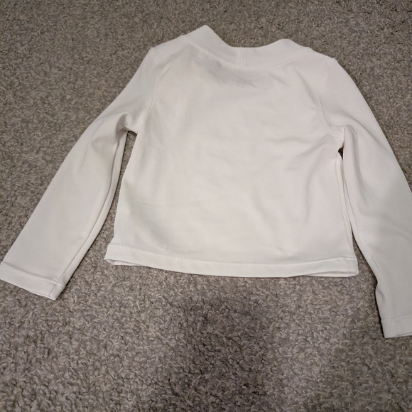 Janie and Jack White Swim Top with Floral Detail - Picture 4 of 5